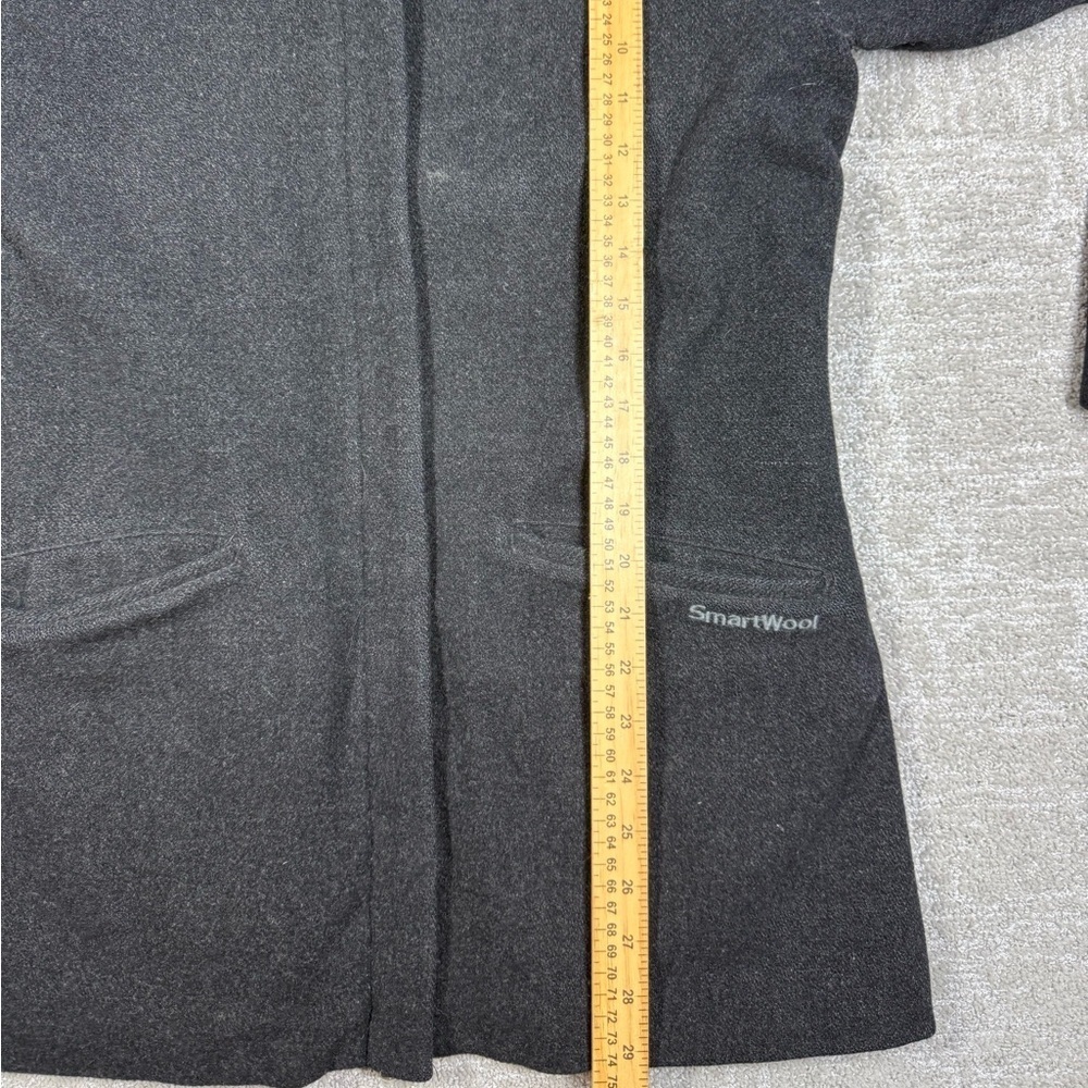 Smart wool Womens Wool Banff Full Zip Gray Black Jacket Size Medium - Picture 5 of 8